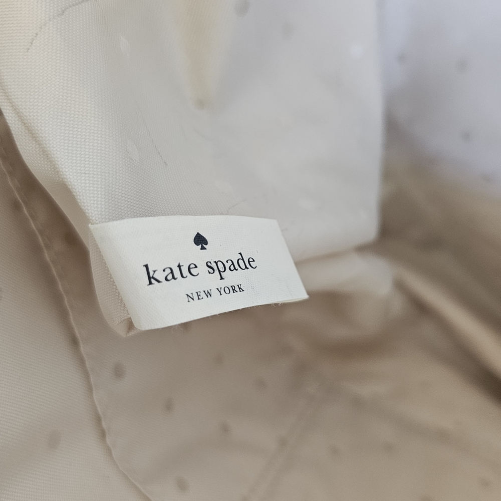 KATE SPADE Clinton Hill Dama Tote - Black Patent leather & Cream Tweed (Natural) - Picture 8 of 10